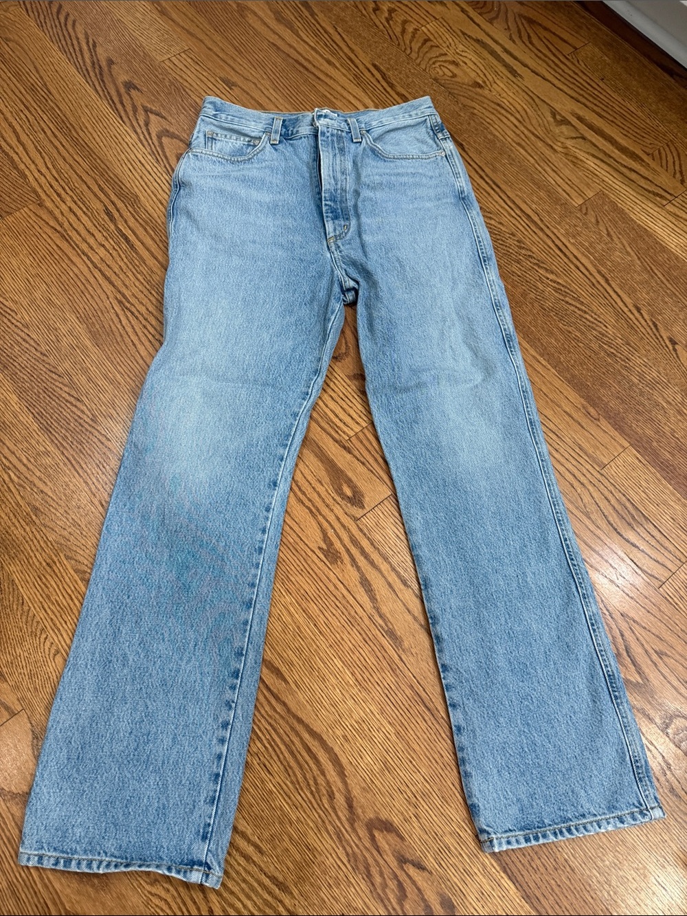 AGOLDE Classic Light Blue Women’s Straight-Leg Jeans